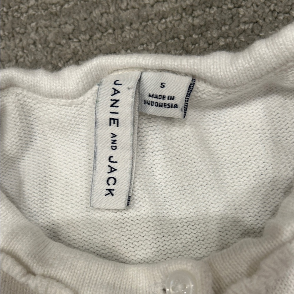 Janie and Jack White Kids Sweater - Picture 3 of 3